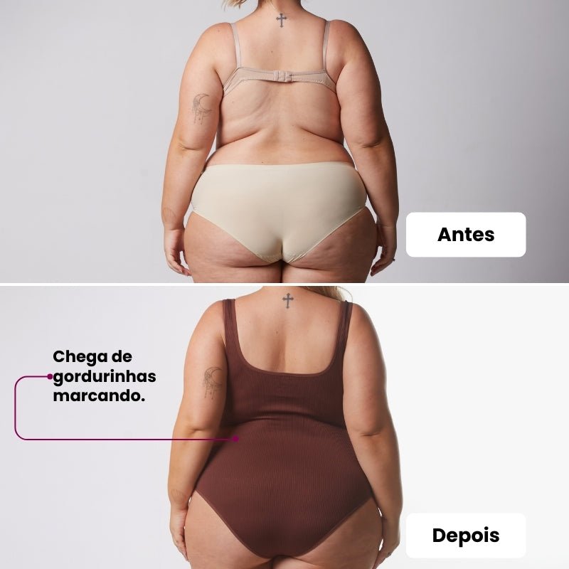 Combo Especial - 1 Body Shaper Canelado + 1 Calcinha Hope - Midastime