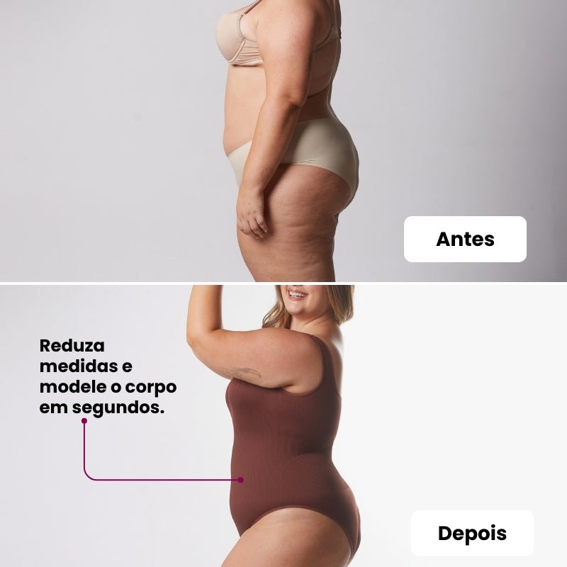 Combo Especial - 1 Body Shaper Canelado + 1 Calcinha Hope - Midastime
