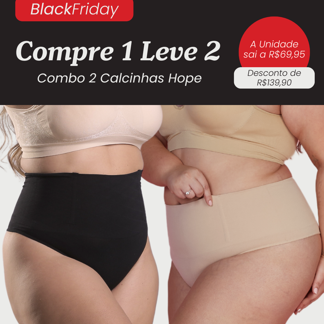 2 Calcinhas Hope - Compre 1 Leve 2 - Black Friday