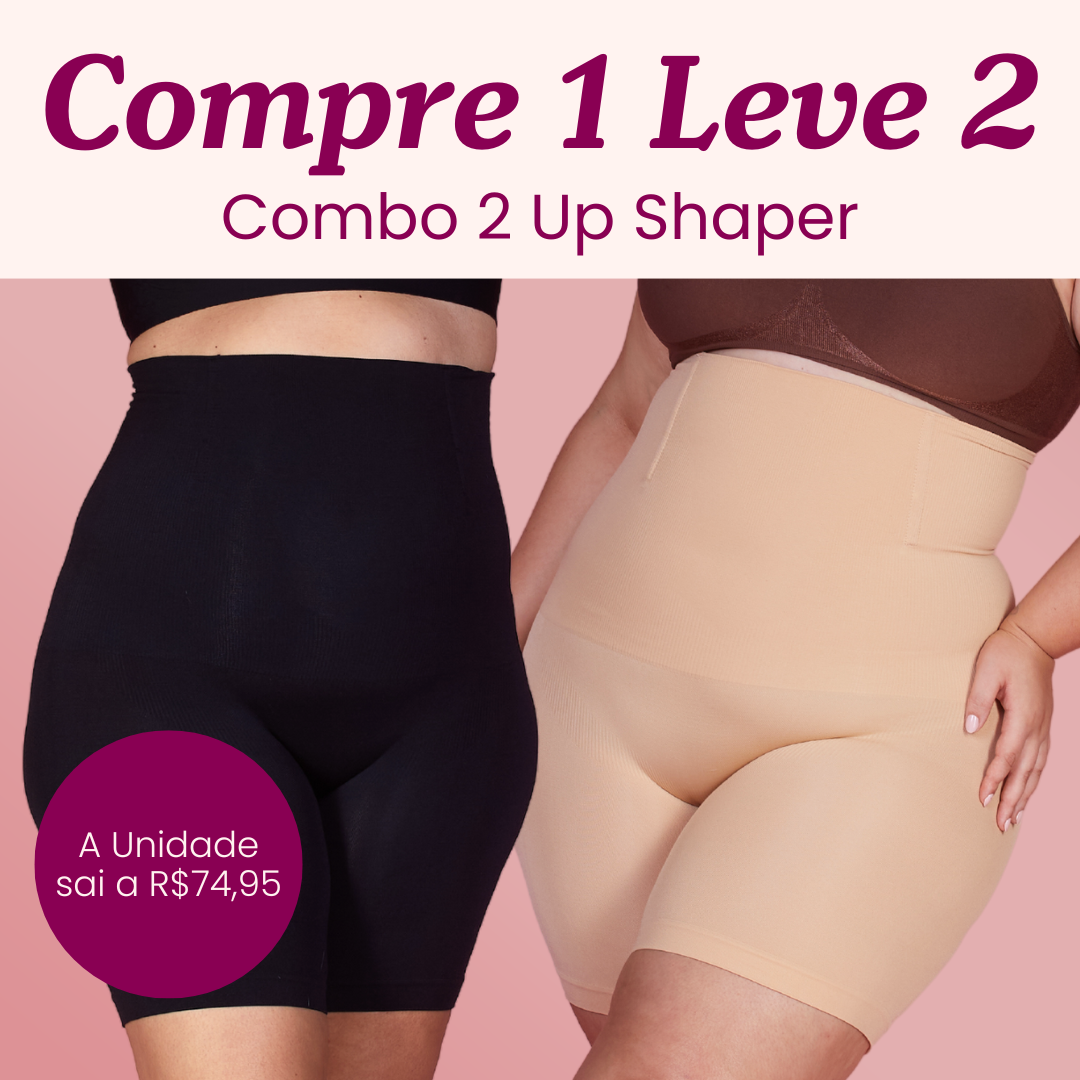 Up Shaper - Bermuda Modeladora que Não Enrola - Compre 1 Leve 2