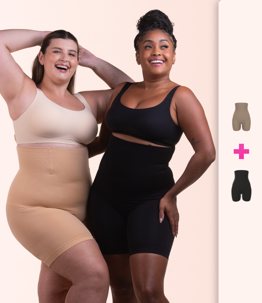 2 Up Shapers - Bermudas Modeladoras que Não Enrolam - Compre 1 Leve 2