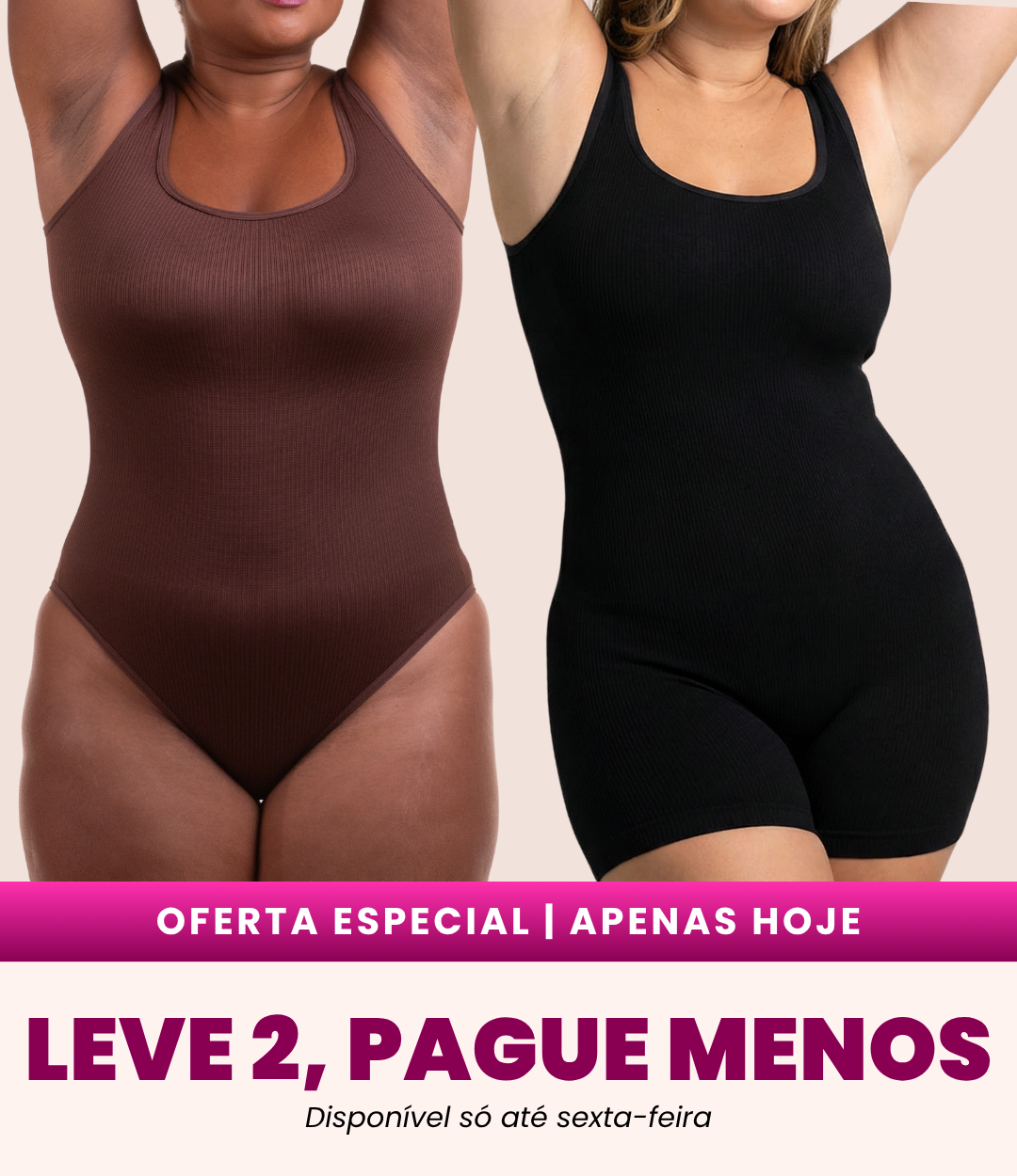 Body Shaper + Macaquinho Shaper - Combo Irresistível