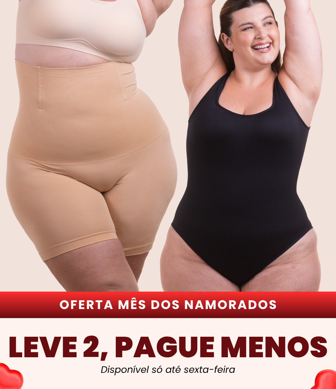 Body Shaper Canelado + Bermuda Up Shaper - Combo Irresistível