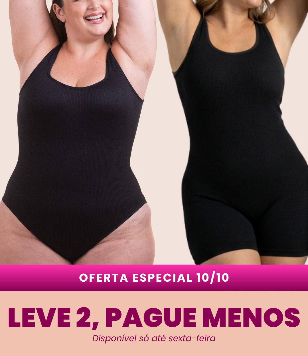 Body Shaper + Macaquinho Shaper - Combo Irresistível