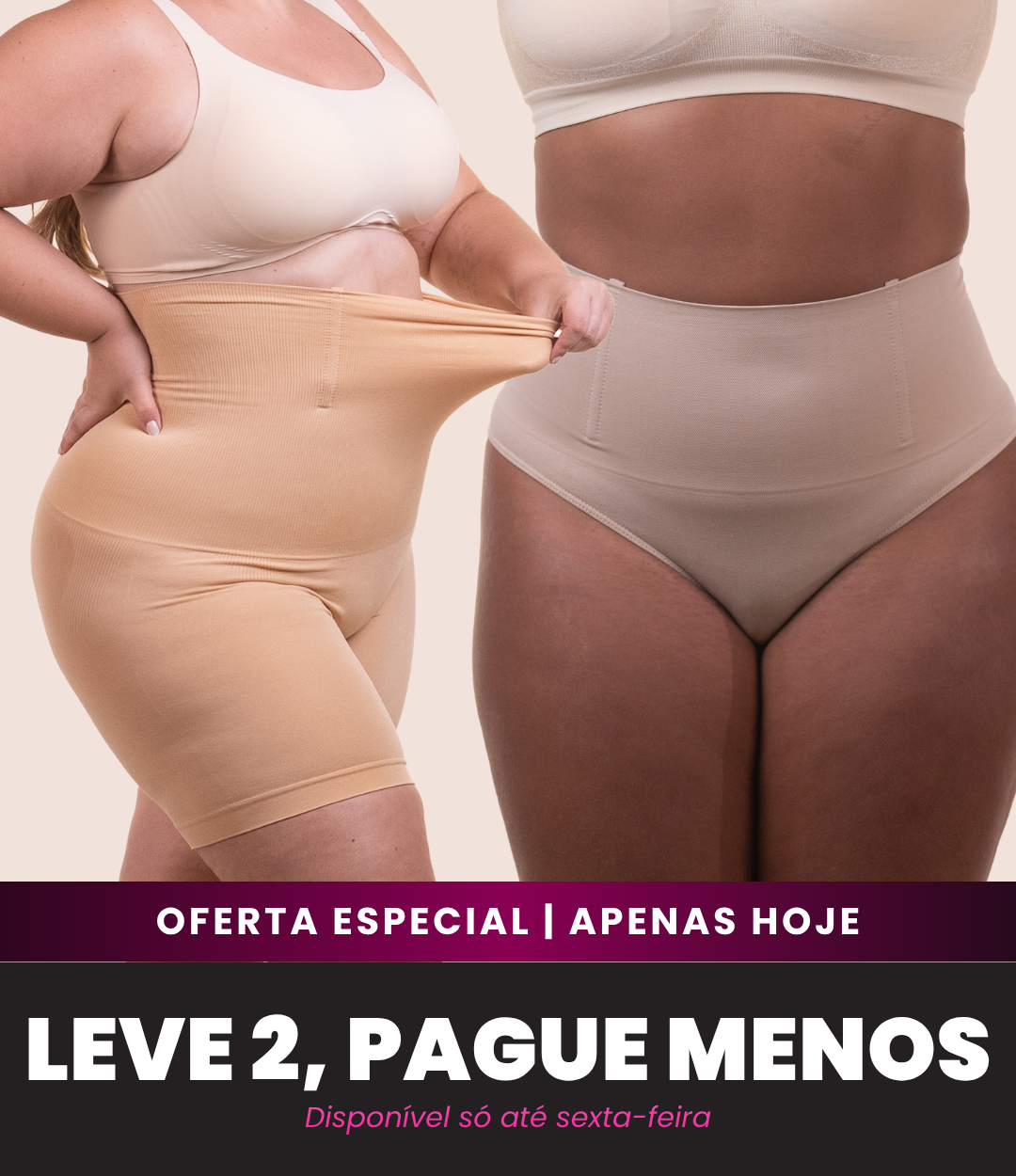 Bermuda Up Shaper + Calcinha Hope - Combo Irresistível