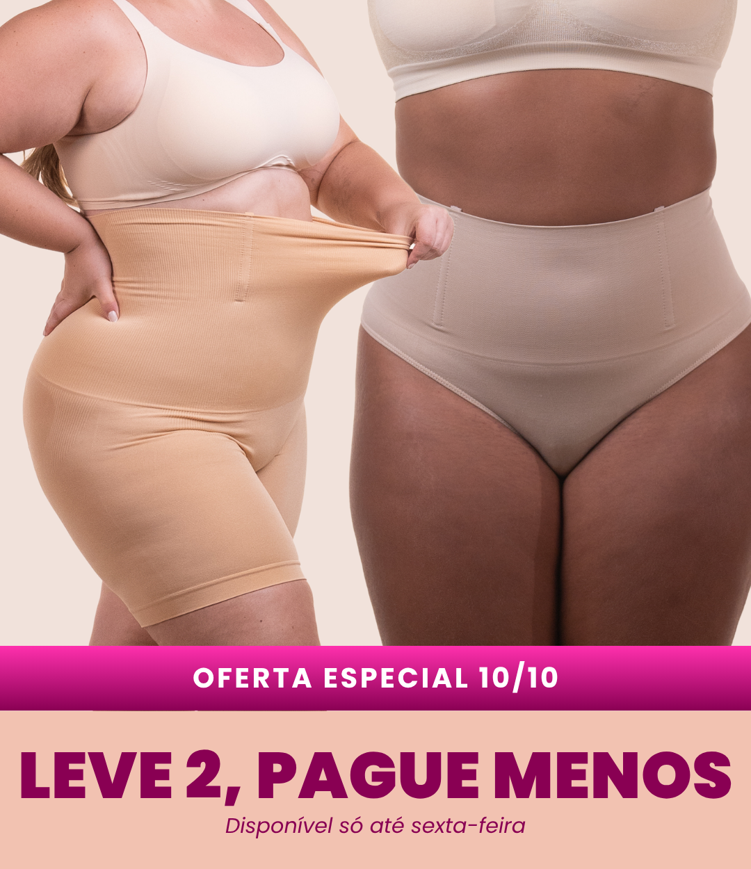 Bermuda Up Shaper + Calcinha Hope - Combo Irresistível
