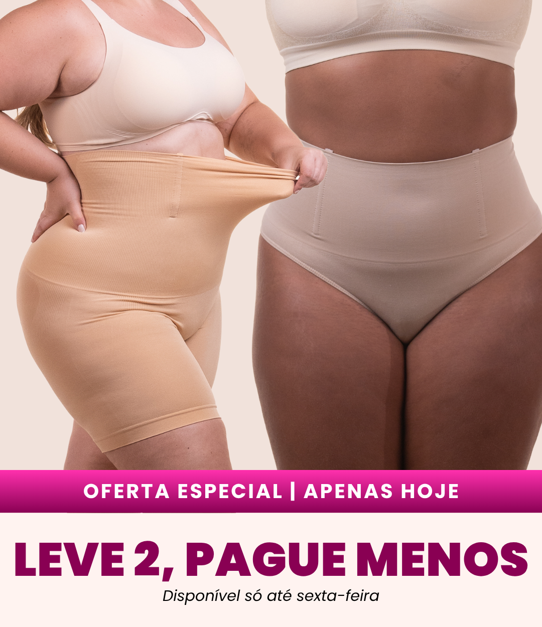 Bermuda Up Shaper + Calcinha Hope - Combo Irresistível
