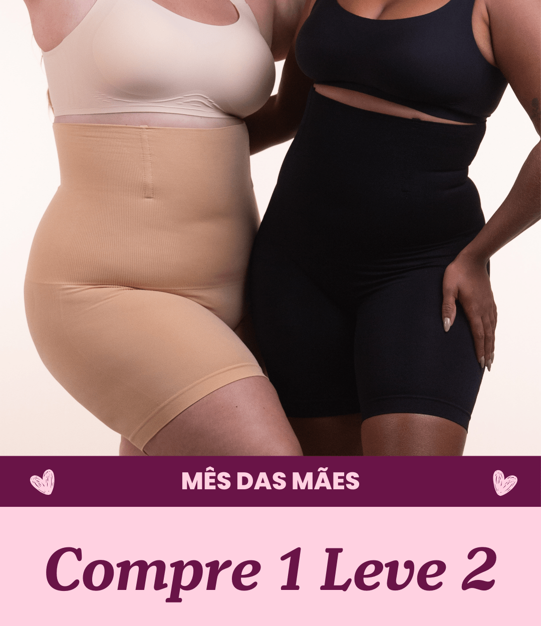 2 Up Shapers - Bermudas Modeladoras que Não Enrola - Compre 1 Leve 2 - Midastime