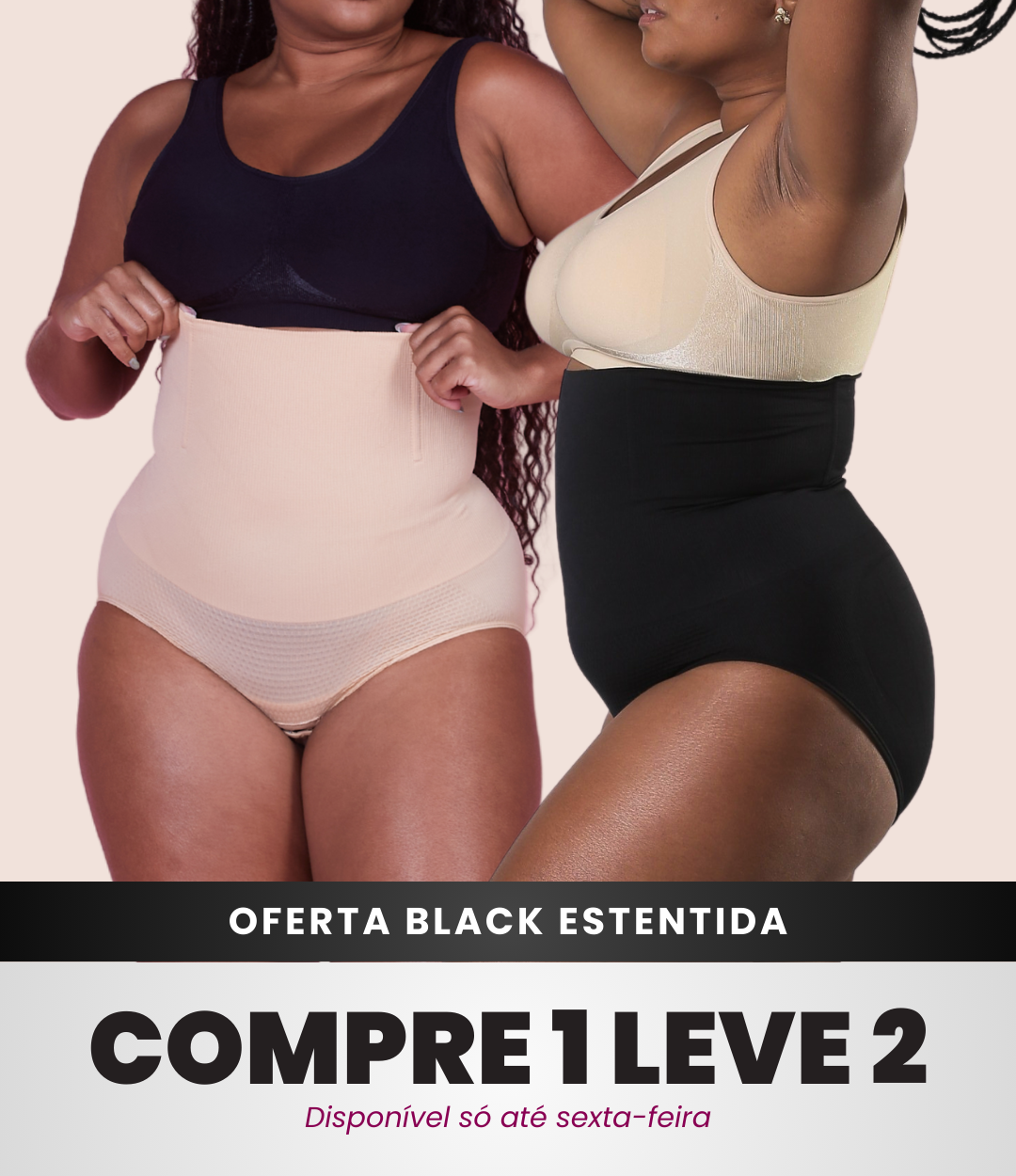 2 Calcinhas ReduShaper EasyOpen Com Abertura Higiênica - Compre 1 Leve 2