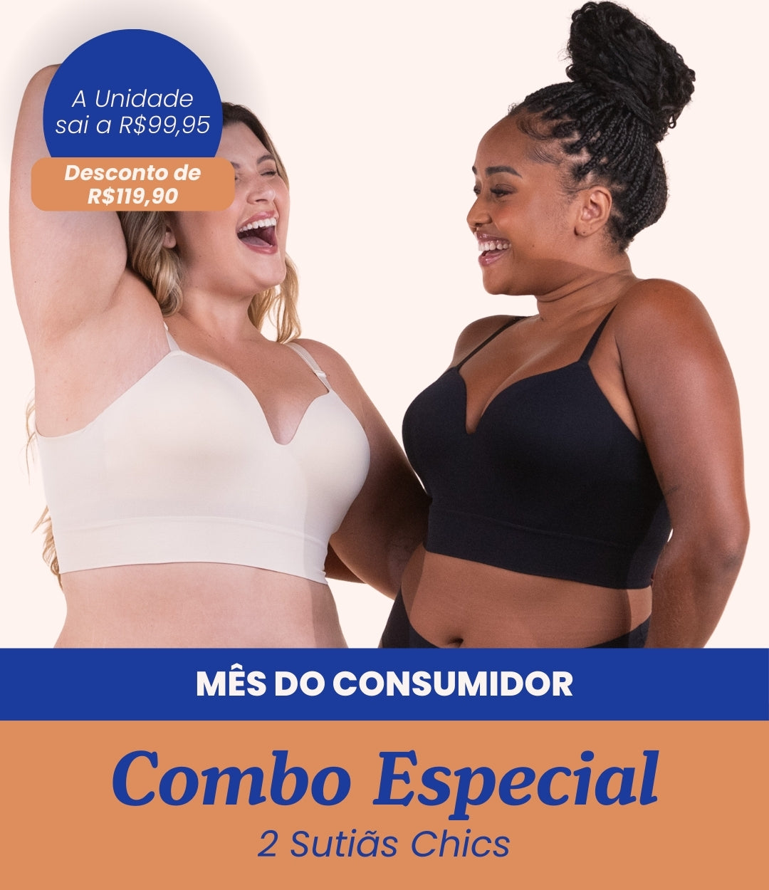 2 Sutiãs Chic- Combo Especial