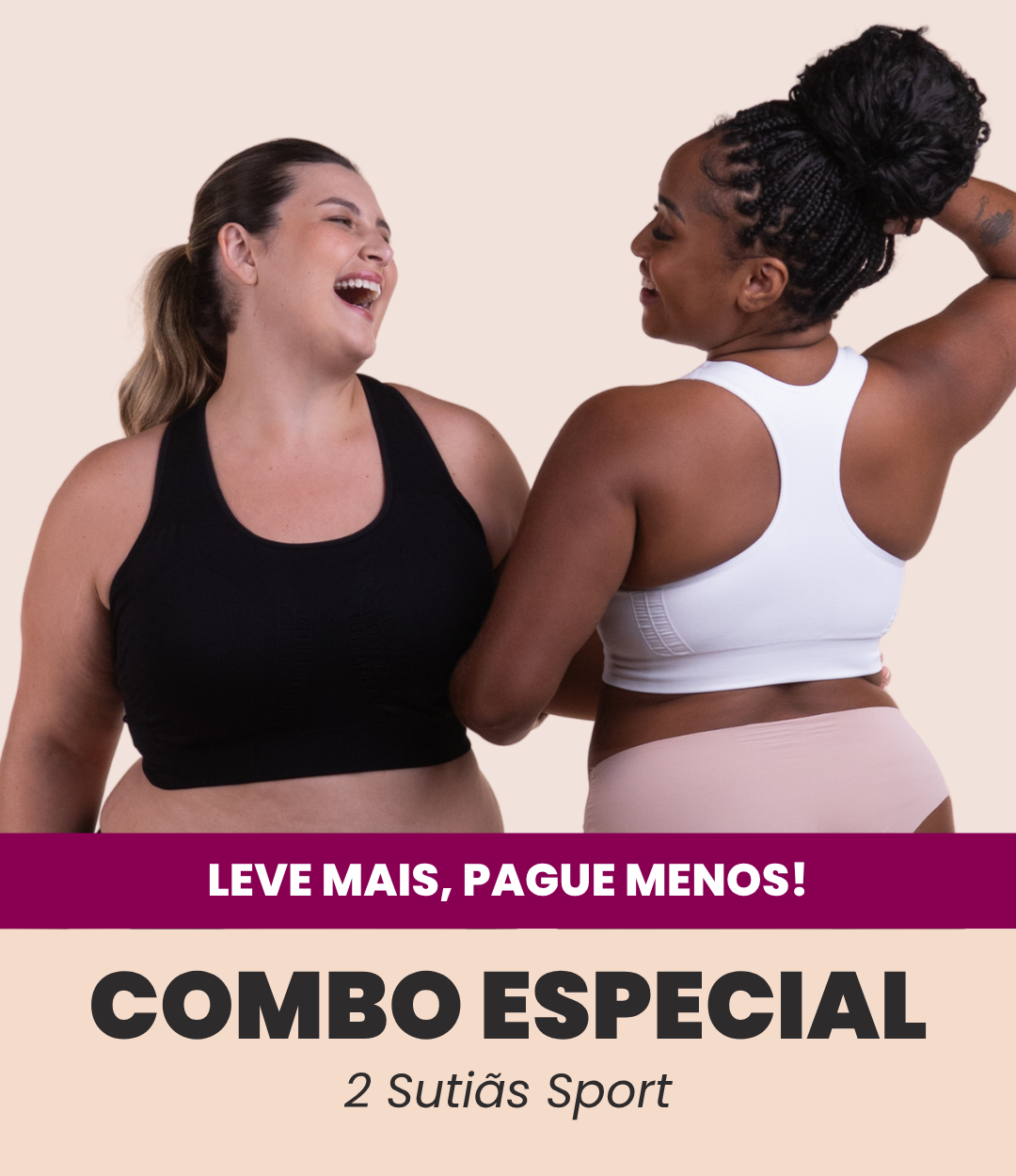 2 Sutiãs Sport - Combo Irresistível