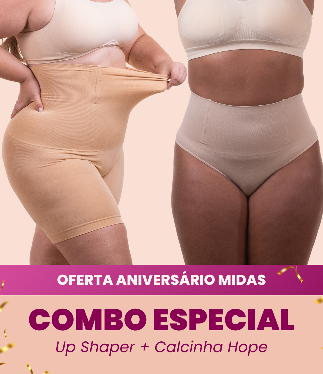 Bermuda Up Shaper + Calcinha Hope - Combo Irresistível