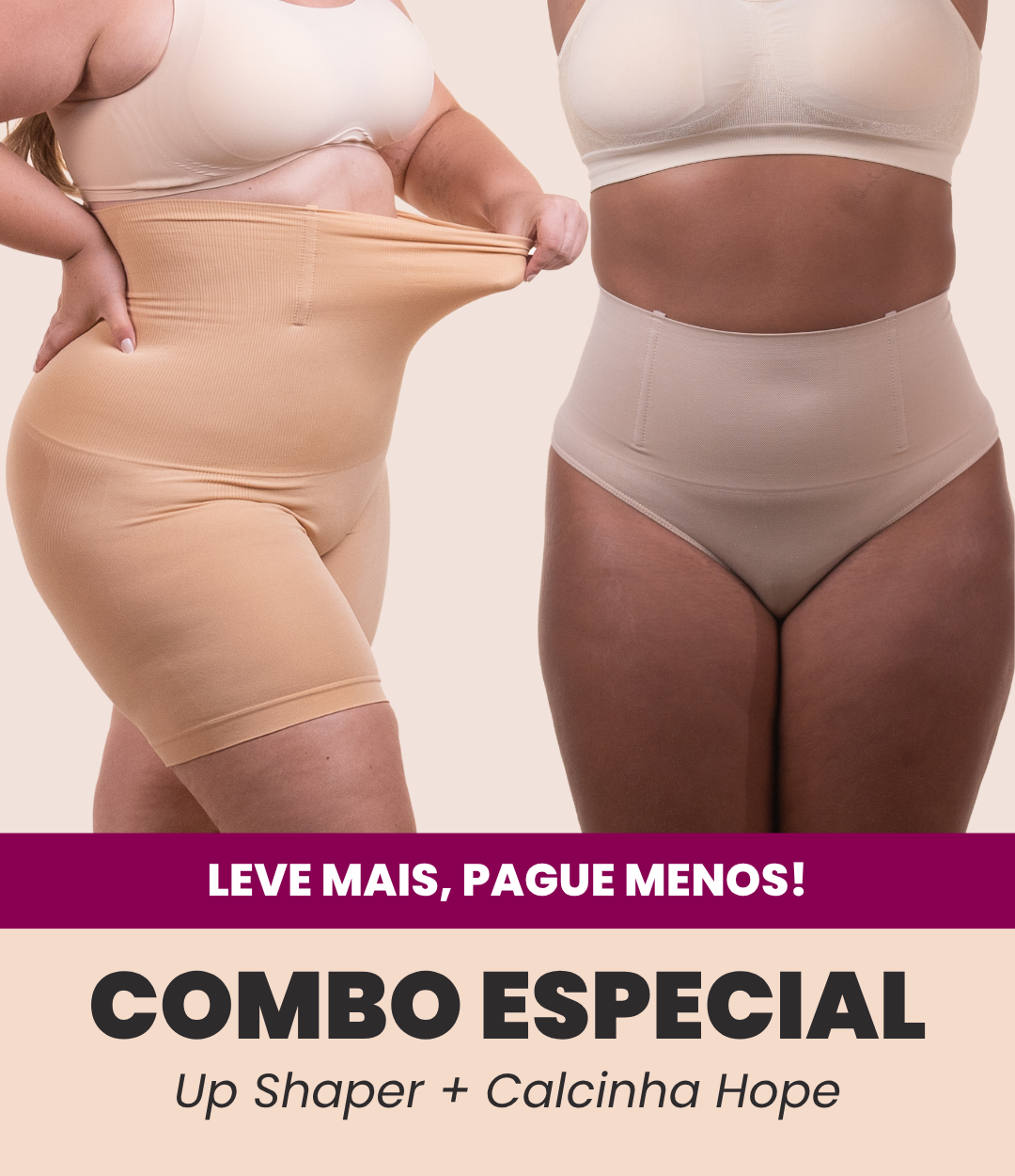 Bermuda Up Shaper + Calcinha Hope - Combo Irresistível