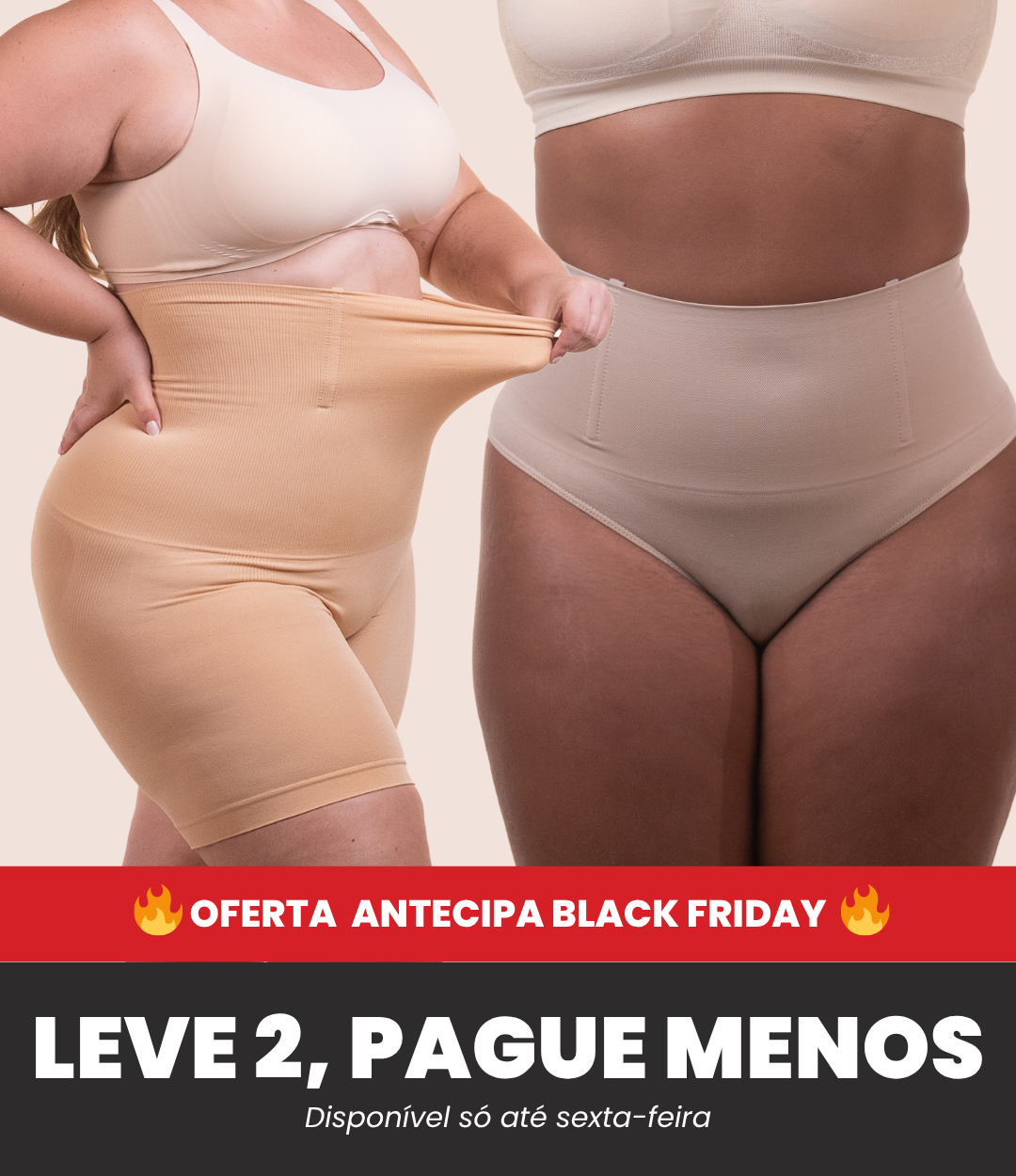 Bermuda Up Shaper + Calcinha Hope - Combo Irresistível