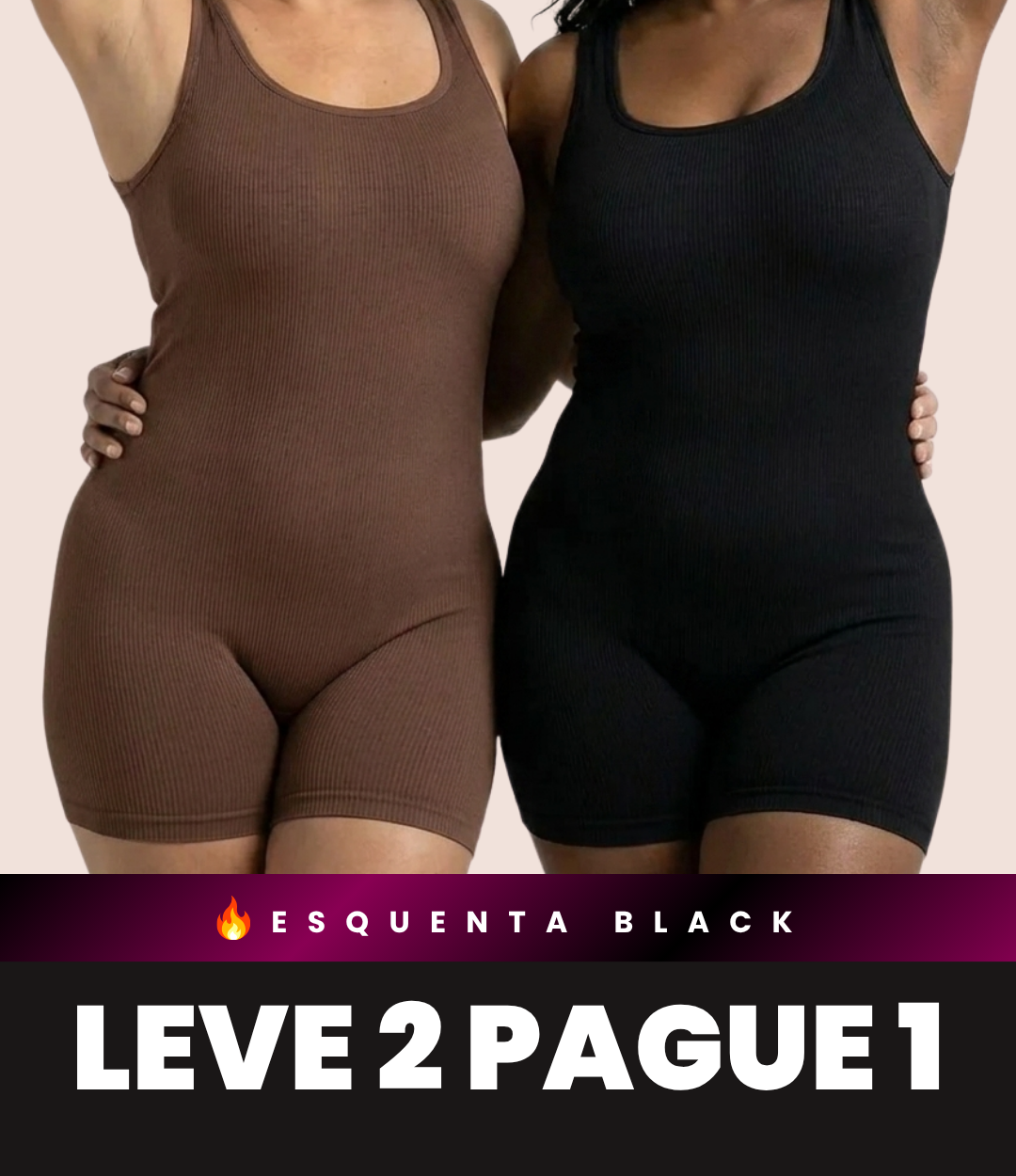 2 Macaquinhos Shaper Canelado Redutor de Medidas | Compre 1 Leve 2
