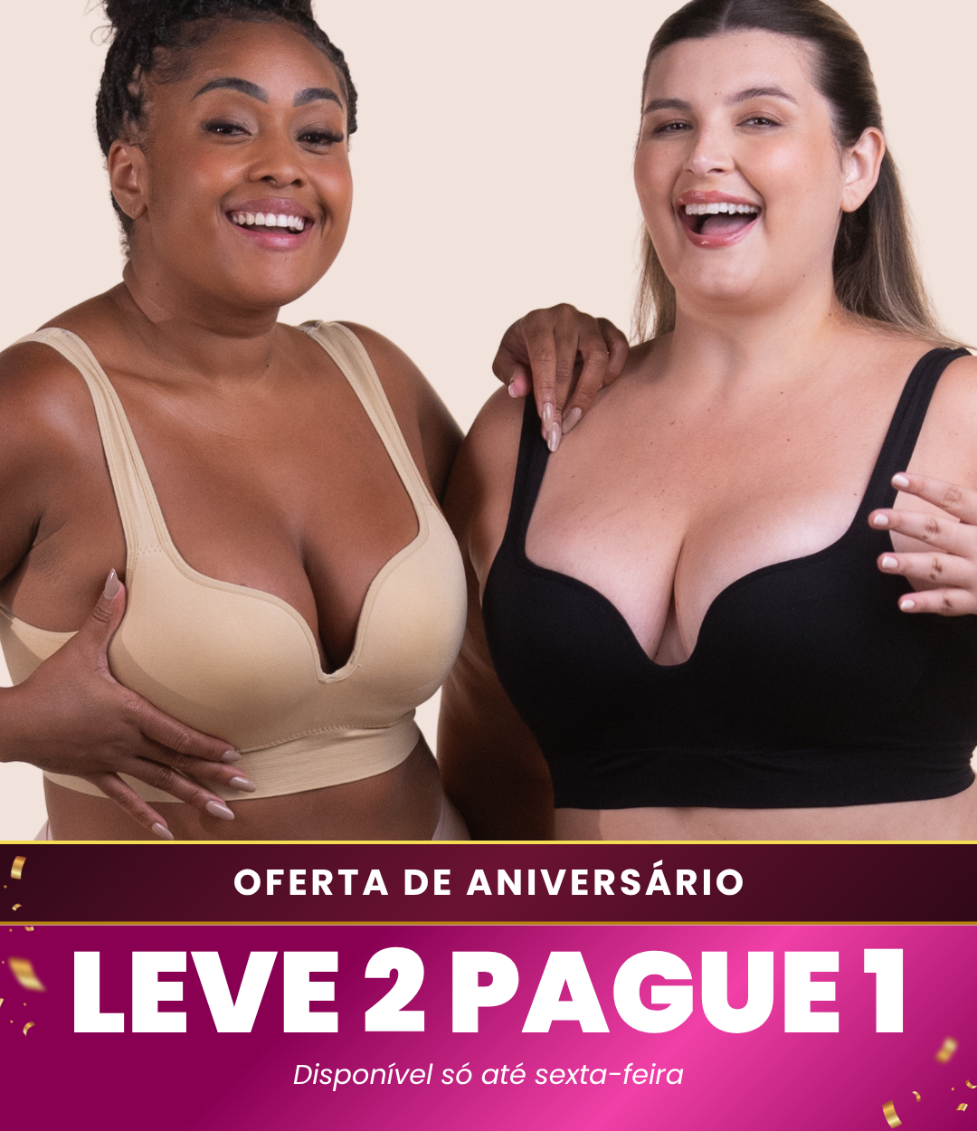 2 Sutiãs Push Up - Compre 1 Leve 2