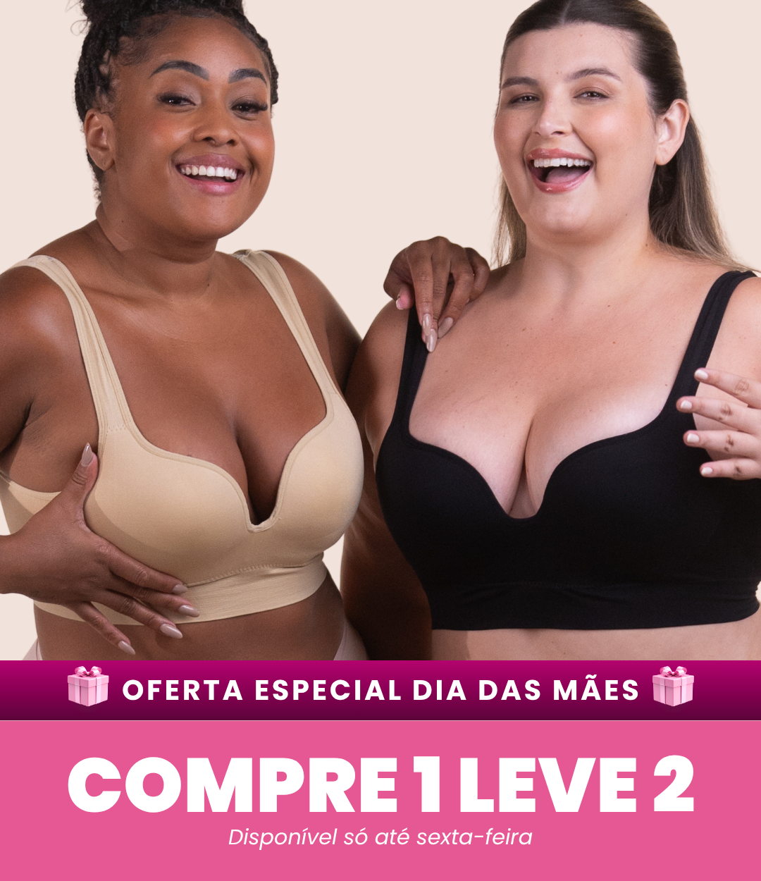 2 Sutiãs Push Up - Compre 1 Leve 2