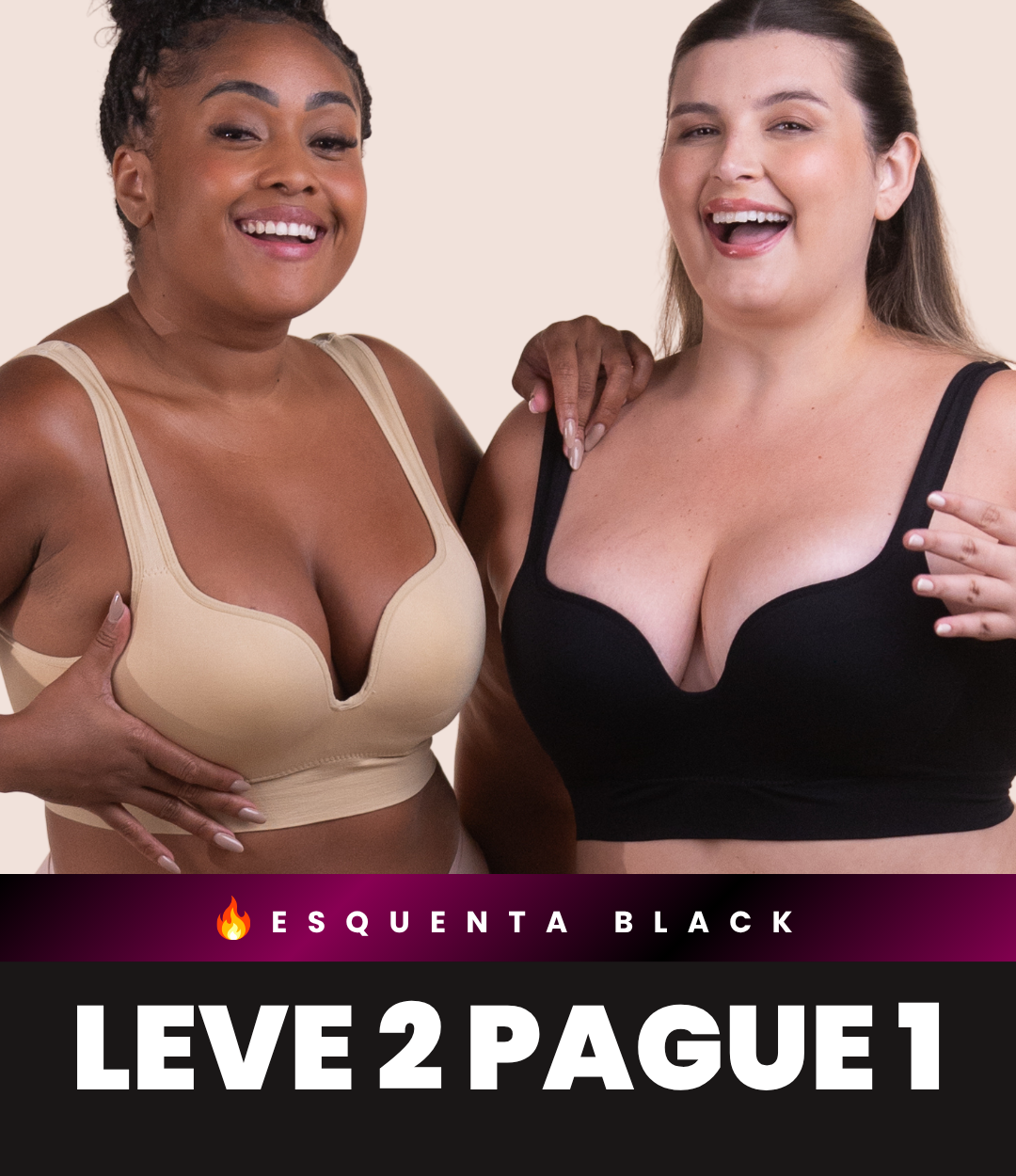2 Sutiãs Push Up - Compre 1 Leve 2
