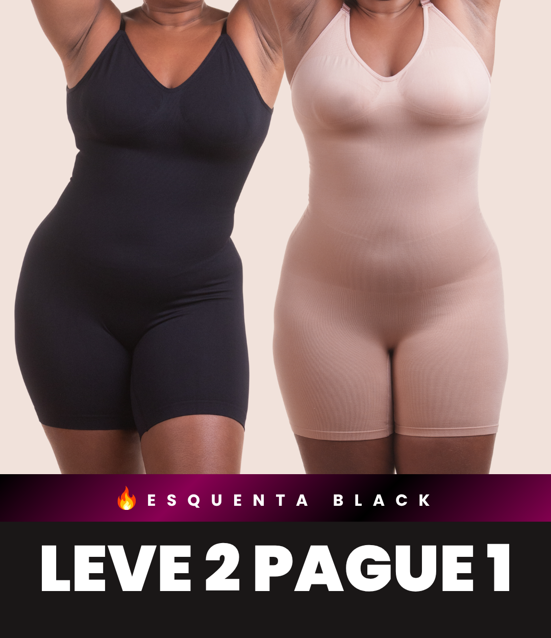 Soft Skin - Macaquinho Modelador Redutor de Medidas - Compre 1 Leve 2