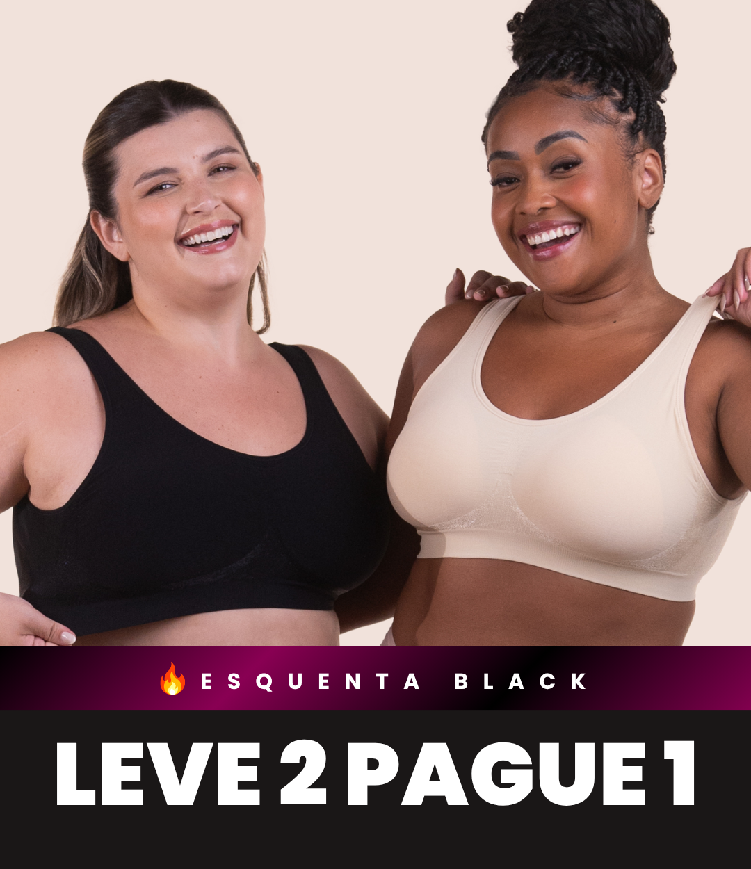 2 Sutiãs Ajuste Perfeito - Compre 1 Leve 2