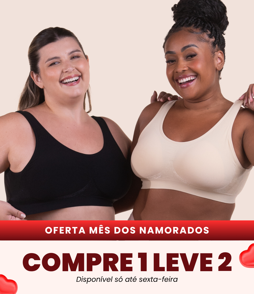 2 Sutiãs Ajuste Perfeito - Compre 1 Leve 2