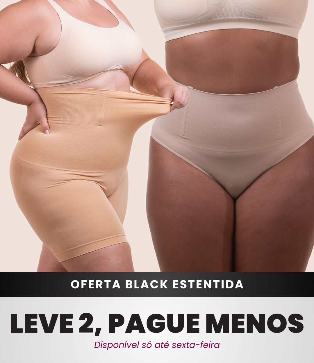 Bermuda Up Shaper + Calcinha Hope - Combo Irresistível