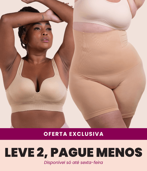 Sutiã Push Up + Bermuda Up Shaper - Combo Irresistível