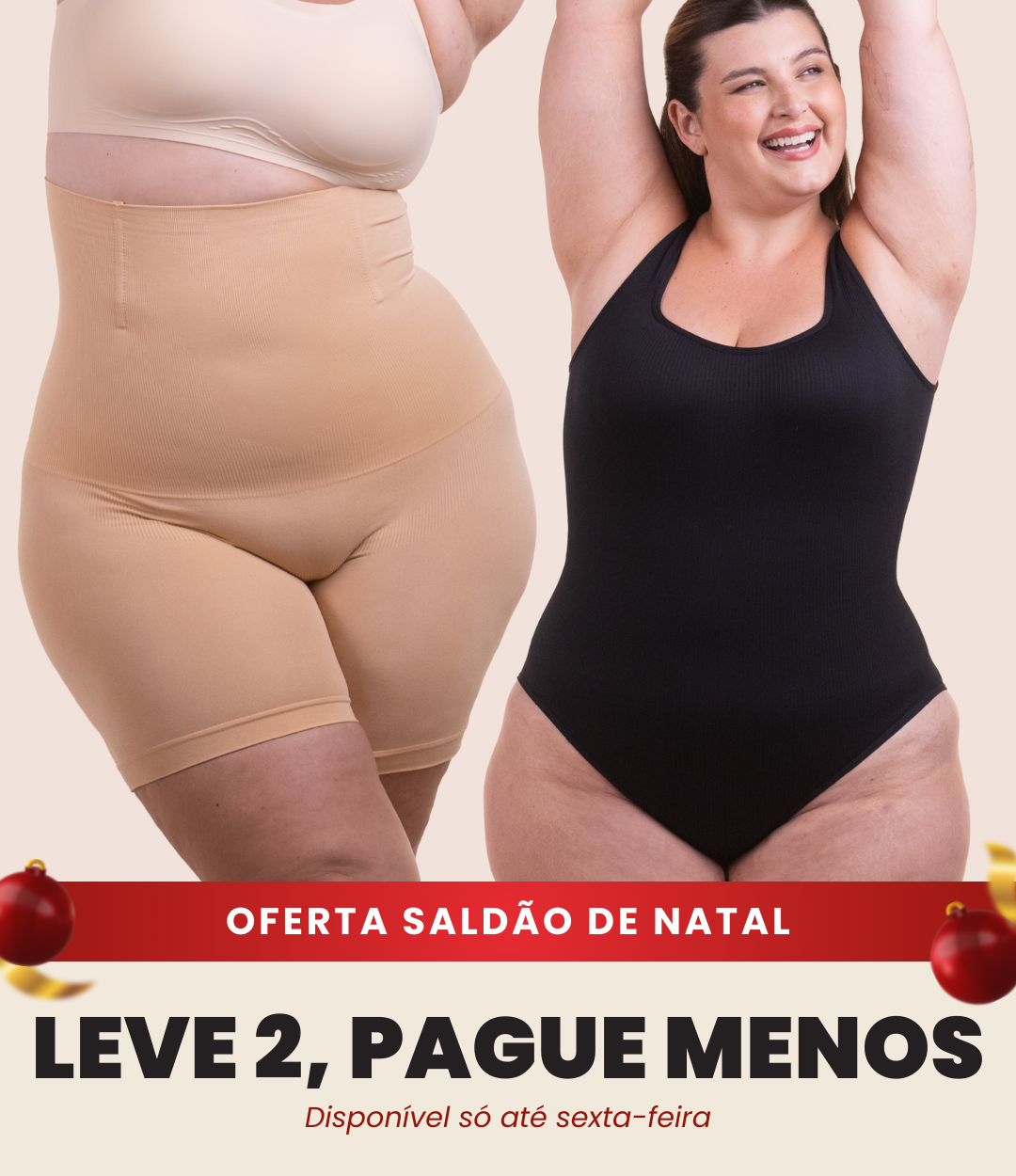 Body Shaper Canelado + Bermuda Up Shaper - Combo Irresistível