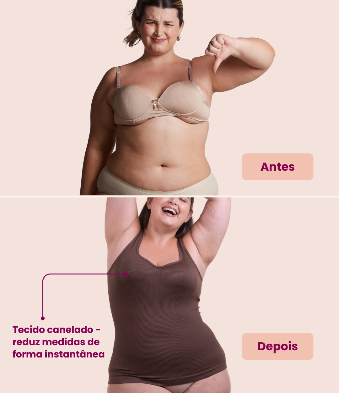 Regata Shaper - Regata Canelada Modeladora