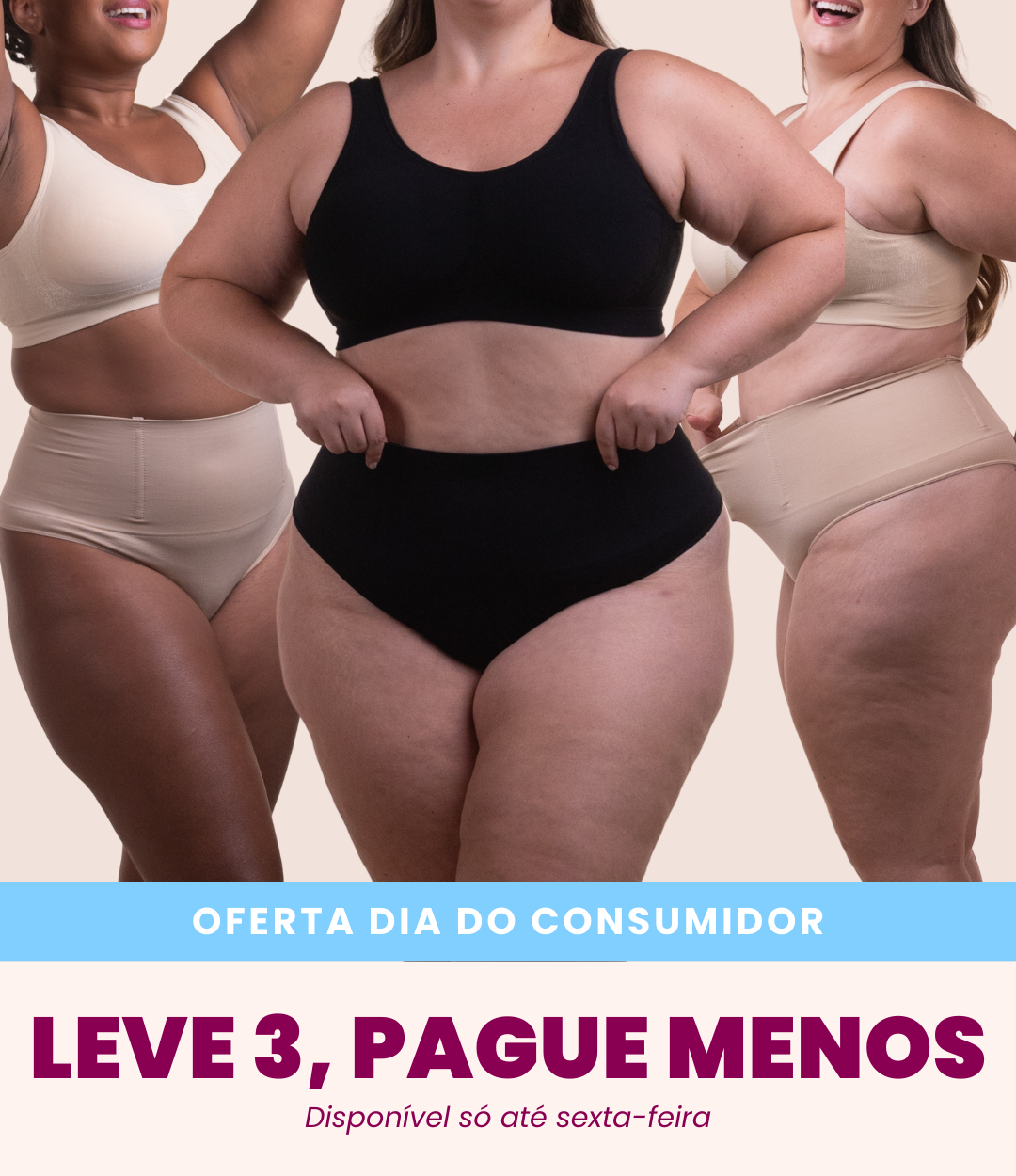 3 Calcinhas Hope - Combo Irresistível