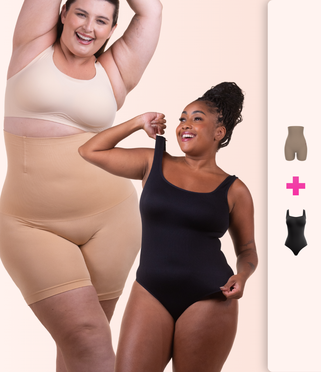 Body Shaper Canelado + Bermuda Up Shaper - Combo Irresistível