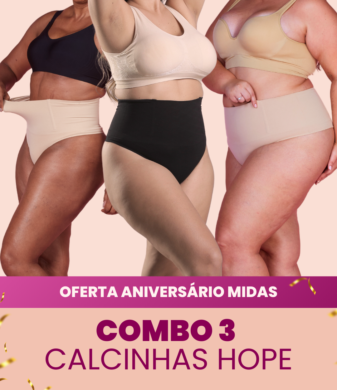 3 Calcinhas Hope - Combo Irresistível