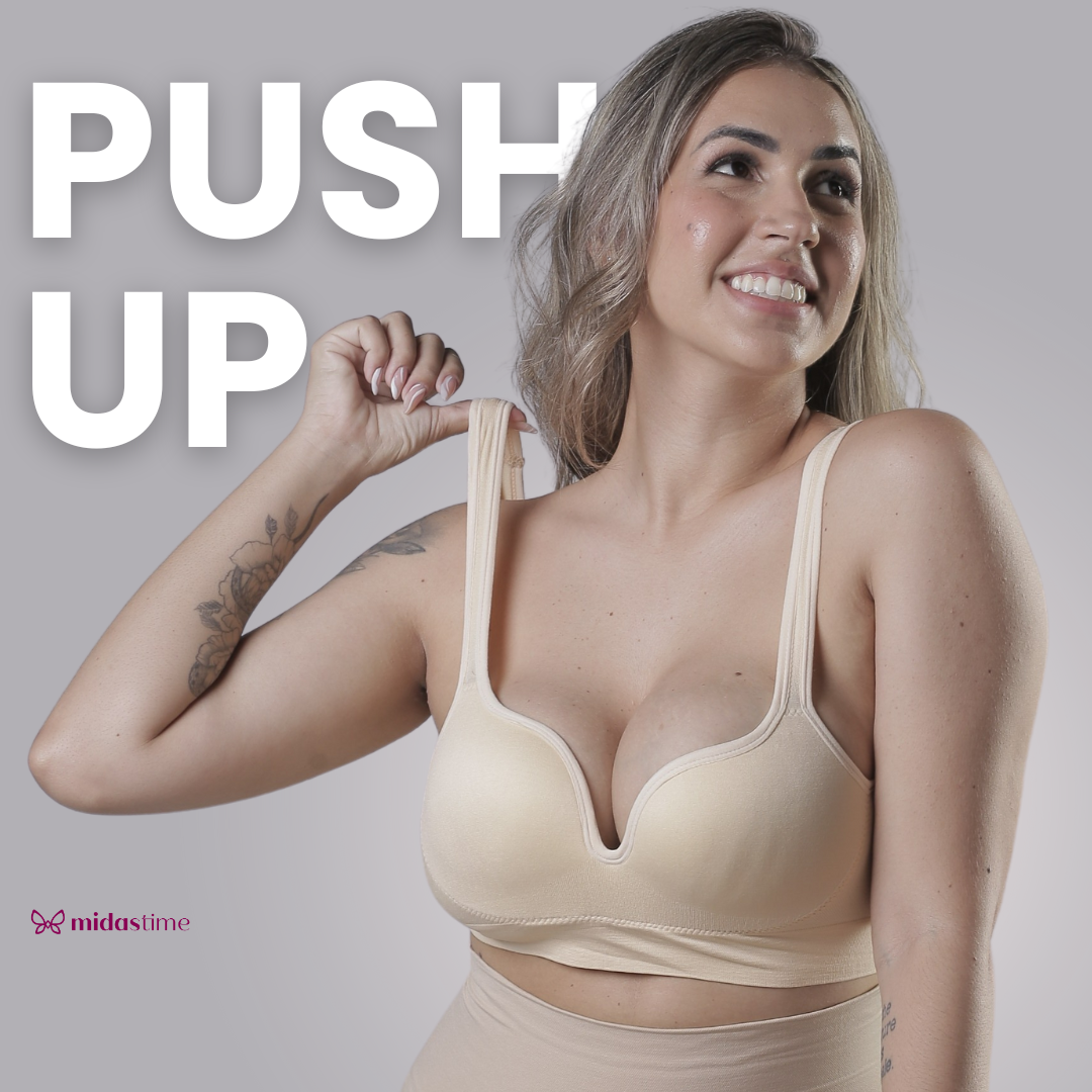 Combo Especial - 2 Sutiãs Efeito Push Up - Sem Arames que Machucam - Sem Costura