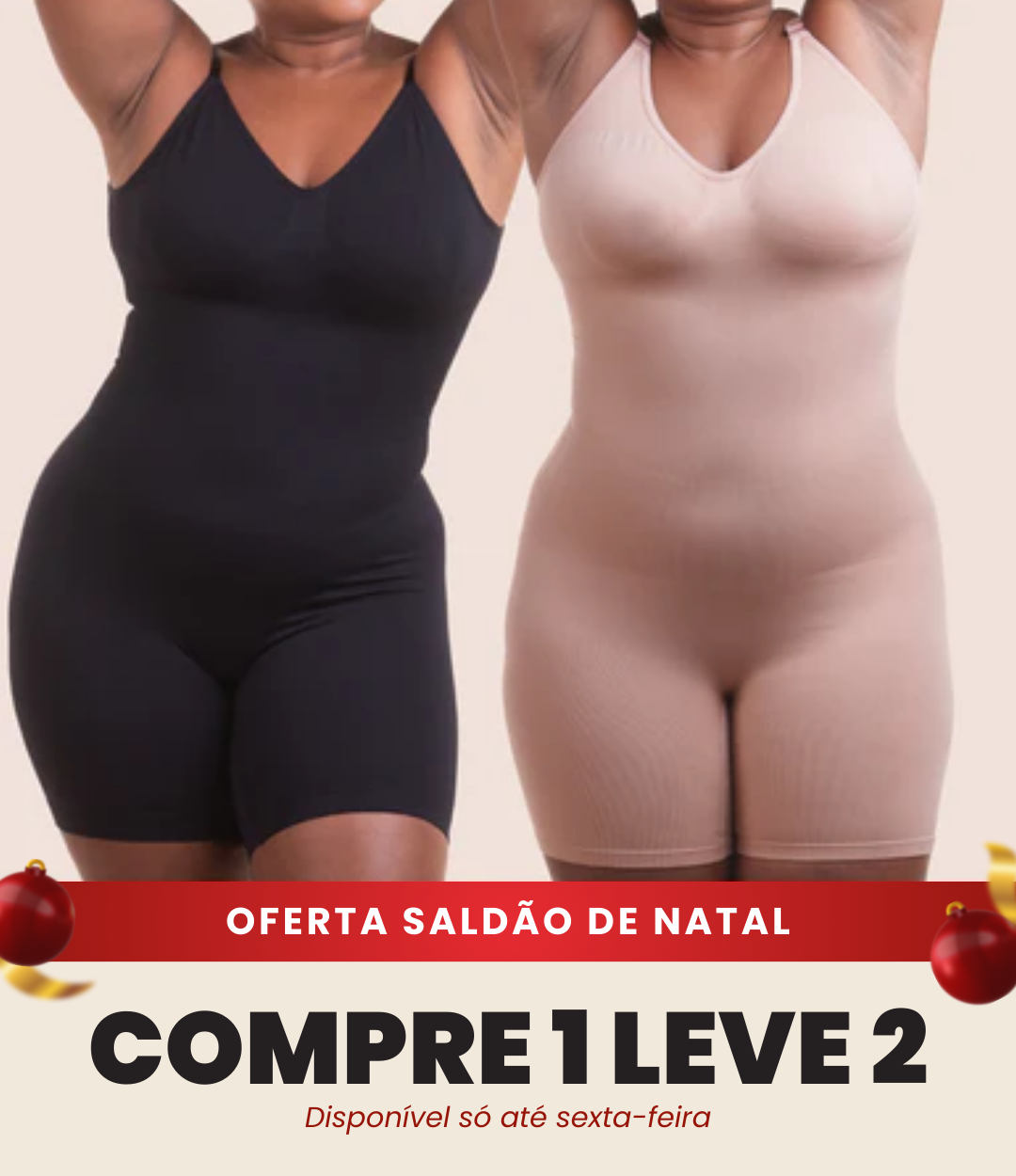 Soft Skin - Macaquinho Modelador Redutor de Medidas - Compre 1 Leve 2