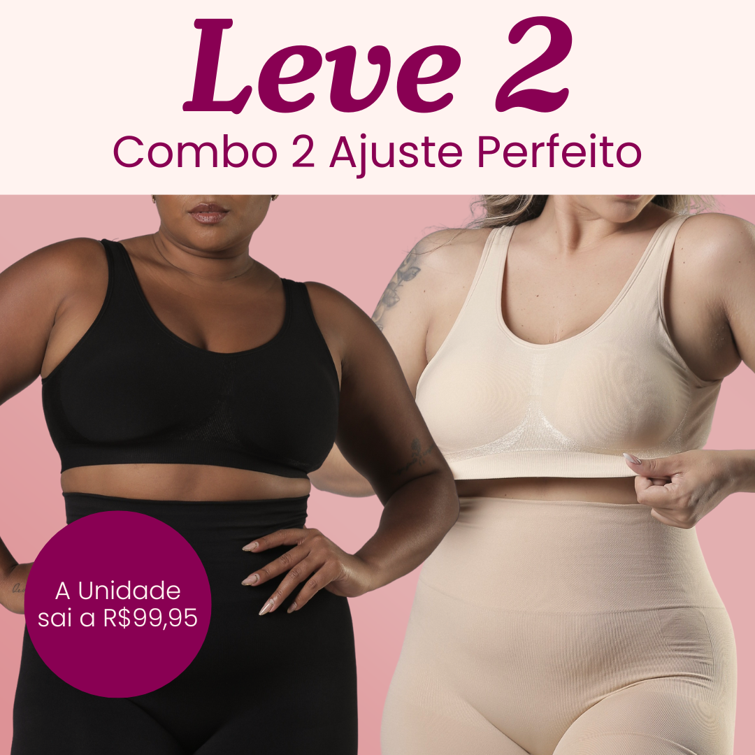 Combo Especial - 2 Sutiãs Ajuste Perfeito - Conforto Para Uso Diário