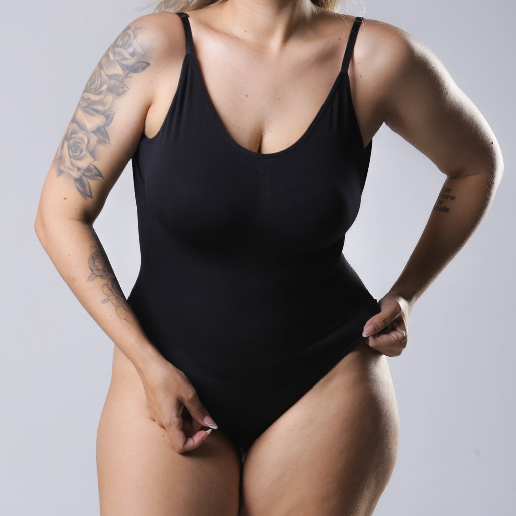 Body Curve Naked - Body Modelador Com Abertura Higiênica Costas Aberta