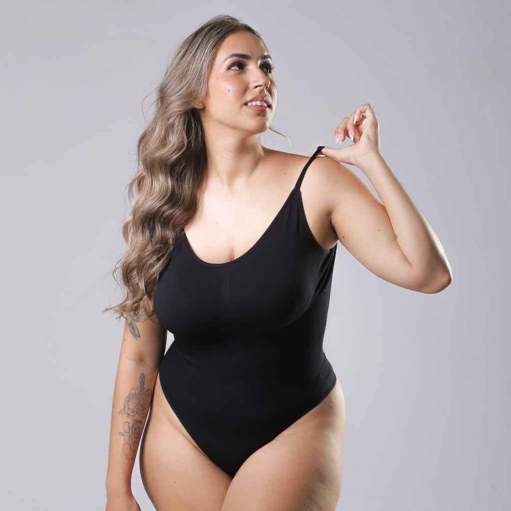 Body Curve Naked - Body Modelador Com Abertura Higiênica Costas Aberta