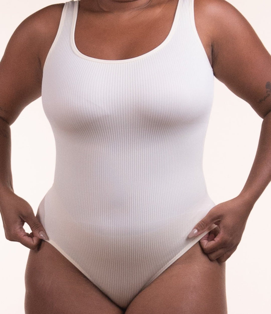 2 Bodys Shaper Canelado - Compre 1 Leve 2