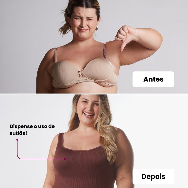 Combo Especial - 1 Body Shaper Canelado + 1 Calcinha Hope - Midastime