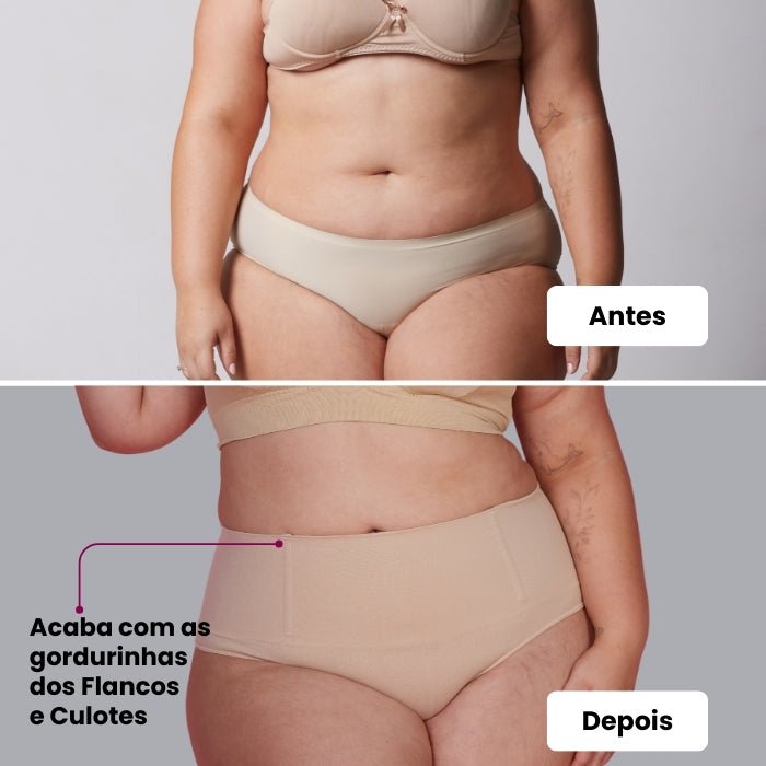 Combo Especial - 1 Body Shaper Canelado + 1 Calcinha Hope - Midastime