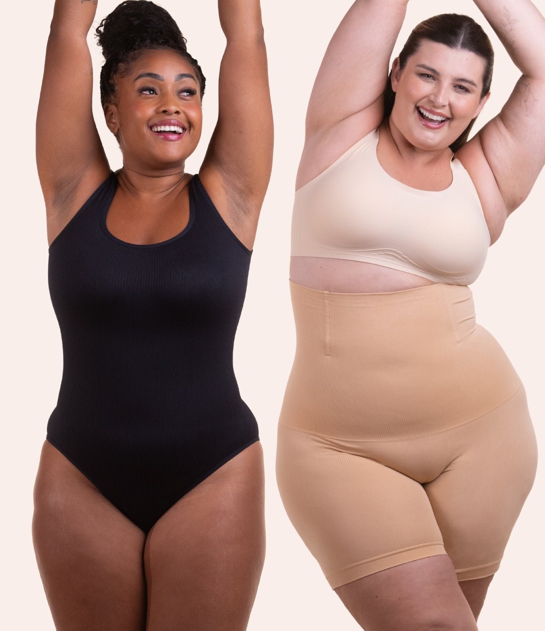 COMBO ESPECIAL - 1 Bodys Shaper Canelado + 1 Bermuda Up Shaper - Midastime