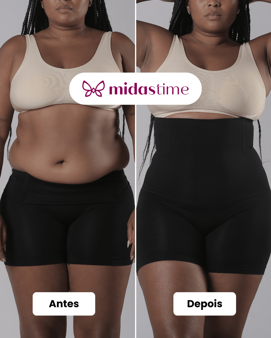 (Grátis) - Up Shaper - Bermuda Modeladora Que Não Enrola - Midastime