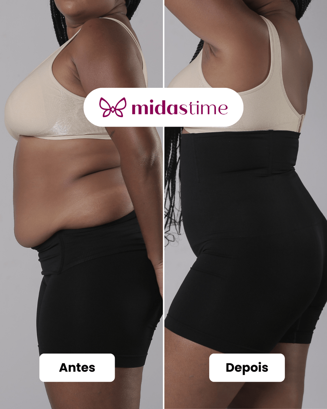 (Grátis) - Up Shaper - Bermuda Modeladora Que Não Enrola - Midastime