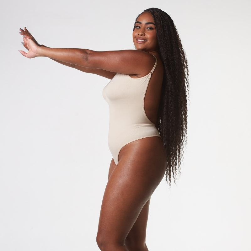 Body Curve Naked - Body Modelador Com Abertura Higiênica Costas Aberta