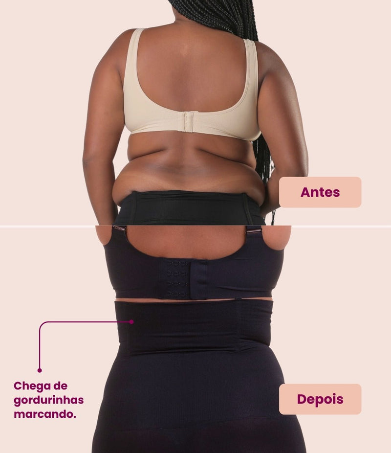Antes e depois: Costas lisas por baixo da roupa